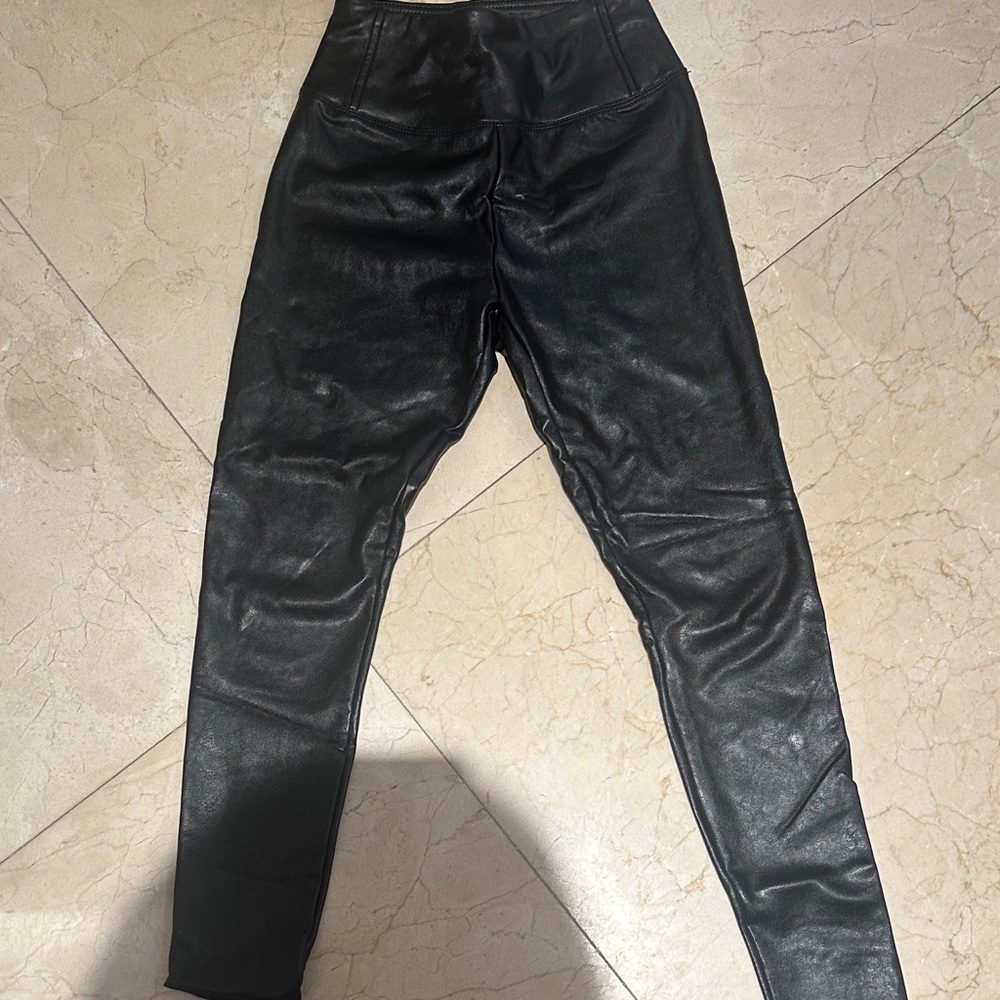 Black Women's Faux leather pants